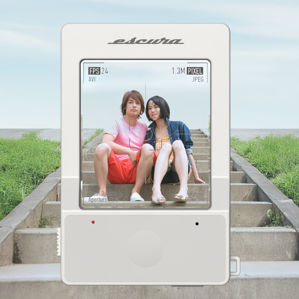 Escura InstantSnap 迷你透明數碼相機(白色)