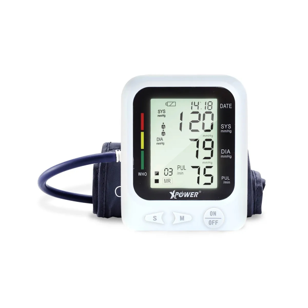 XPower BP2 2合1手臂式電子血壓計(White)