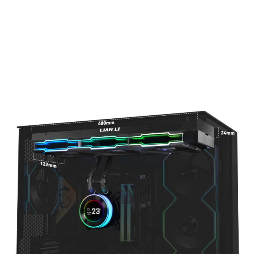 LIAN LI Hydroshift II LCD-C 360CL AIO 水冷散熱器(CL風扇-黑色)