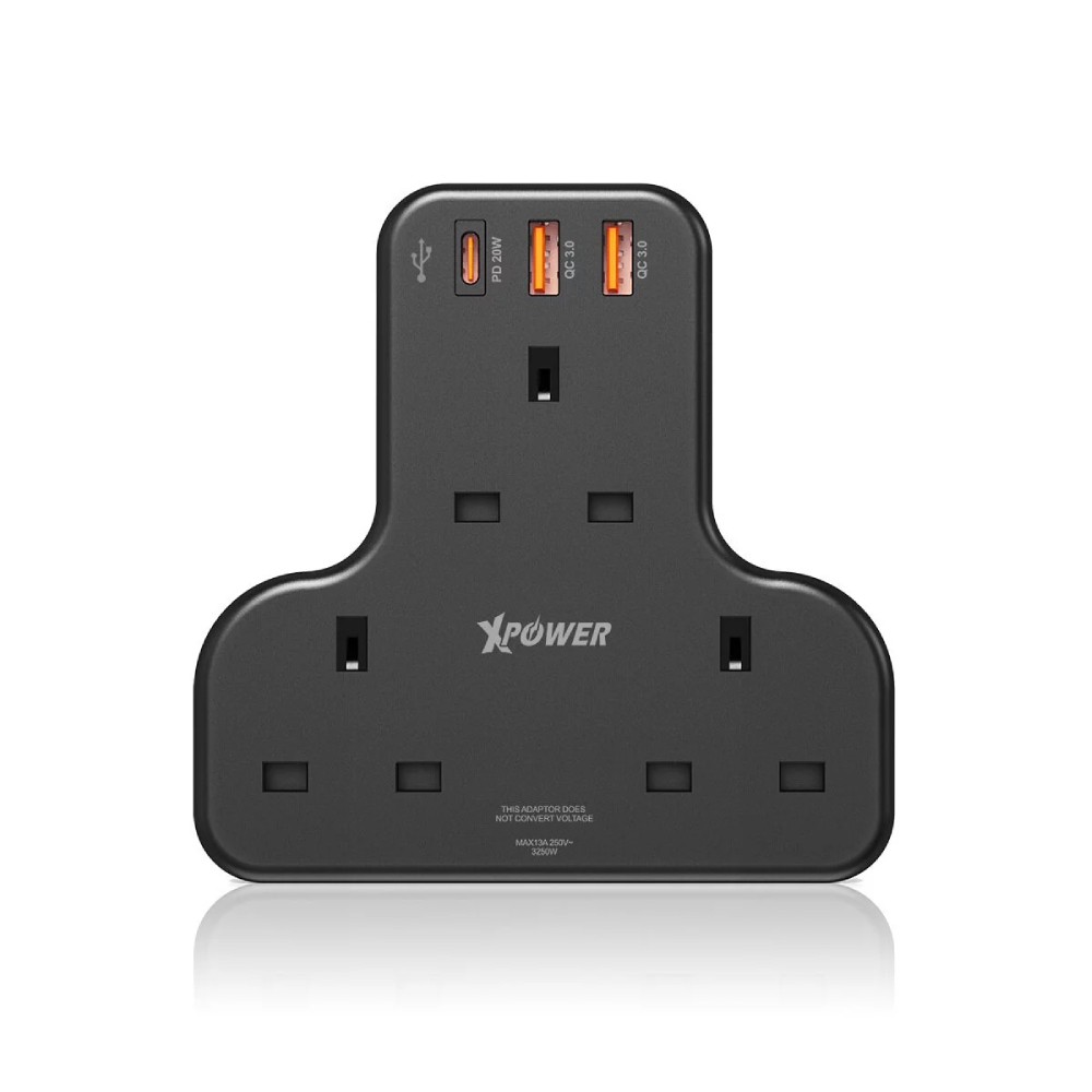 XPower WSS2 多功能T型萬能插蘇(Black)