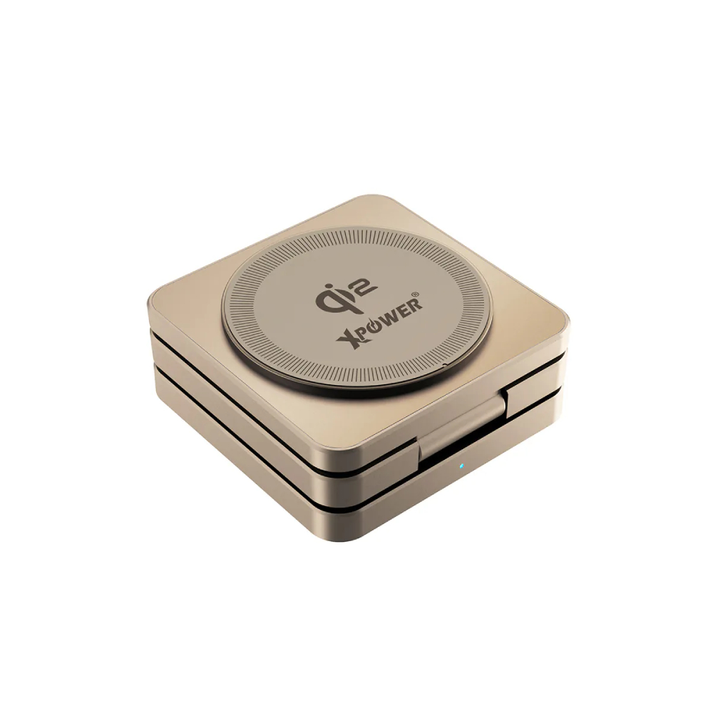 XPower WLS23 MK II 3合1 Qi2 23W MagSafe磁吸無線充電座(Desert Titanium)