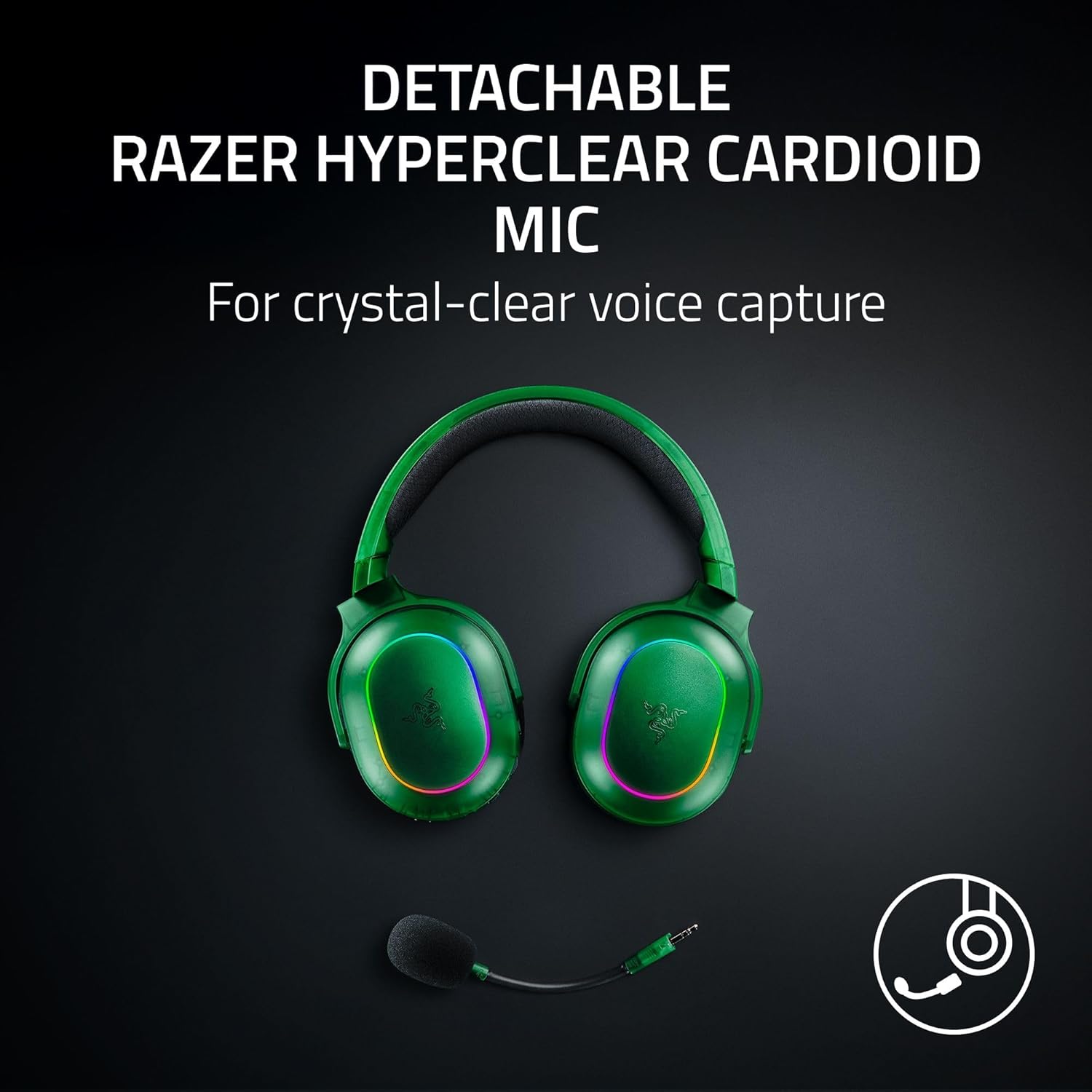 Razer Barracuda X Chroma 多平台無線藍牙遊戲耳機(Phantom Green Edition)