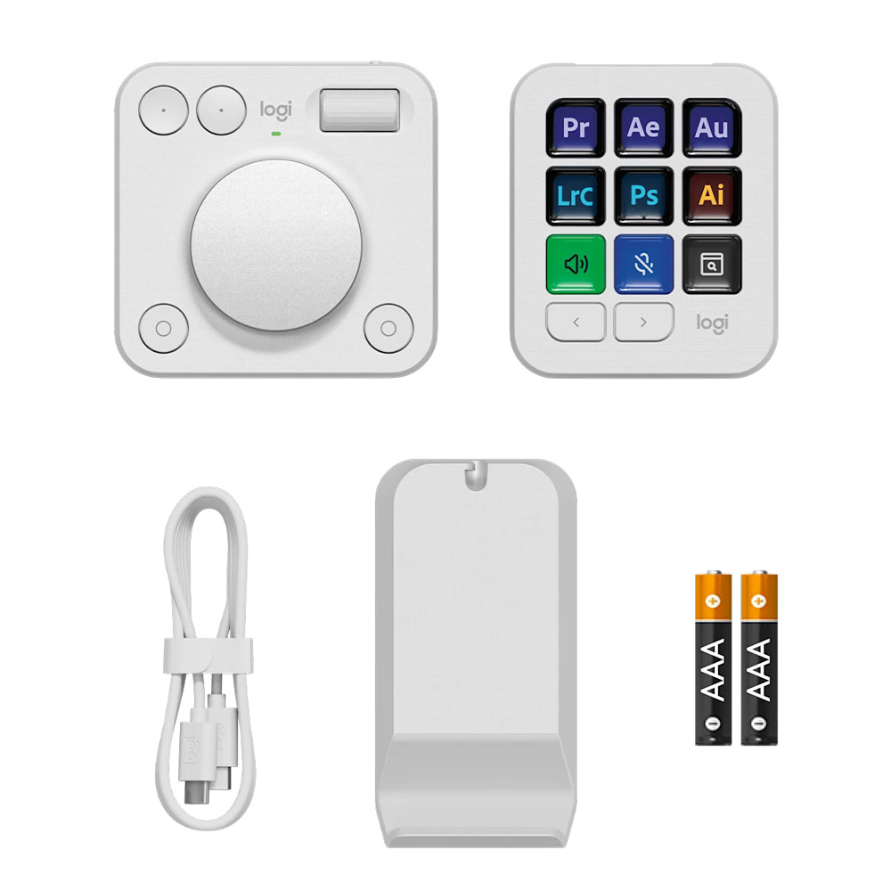 Logitech MX CREATIVE CONSOLE 創意主控台(白色)