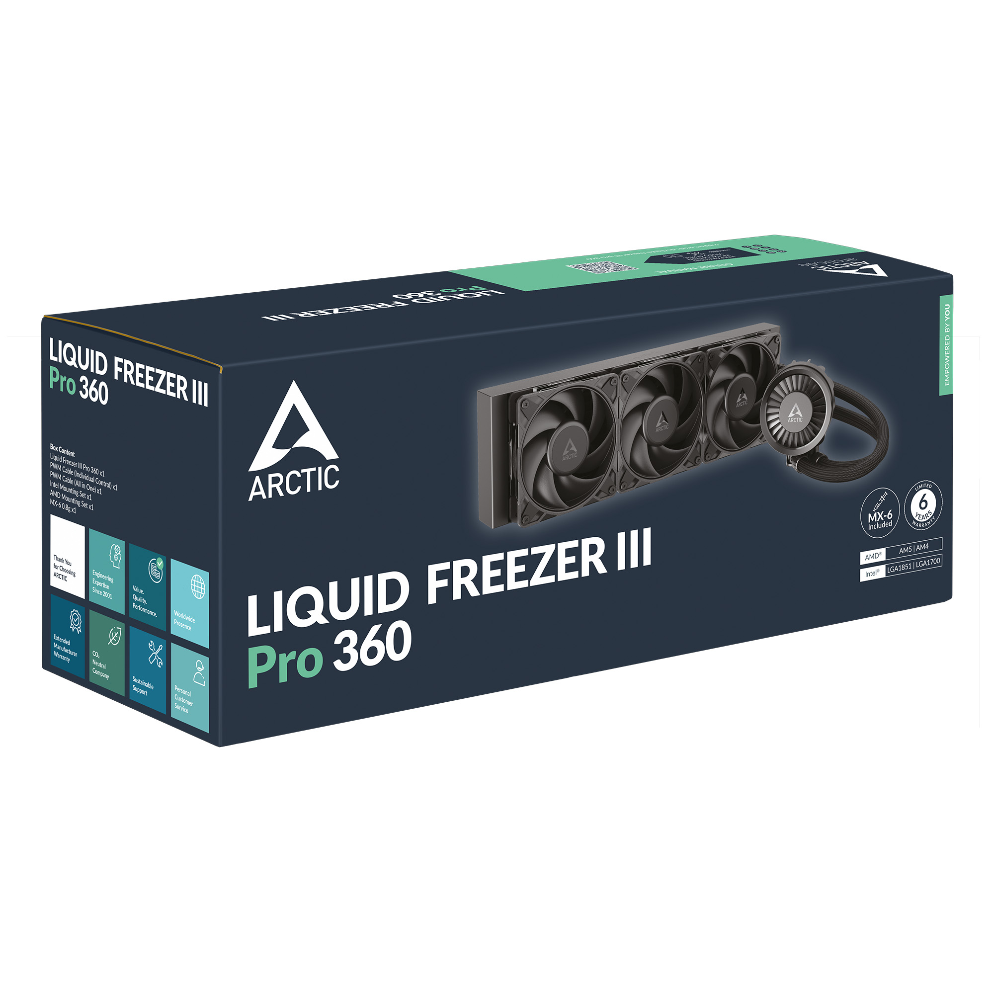 ARCTIC Liquid Freezer III PRO 360 水冷散熱器(Non RGB-Black-黑色)