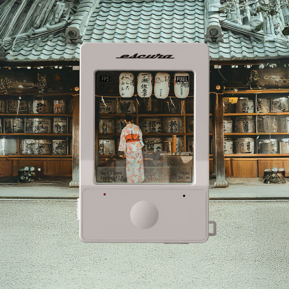 Escura InstantSnap 迷你透明數碼相機(白色)