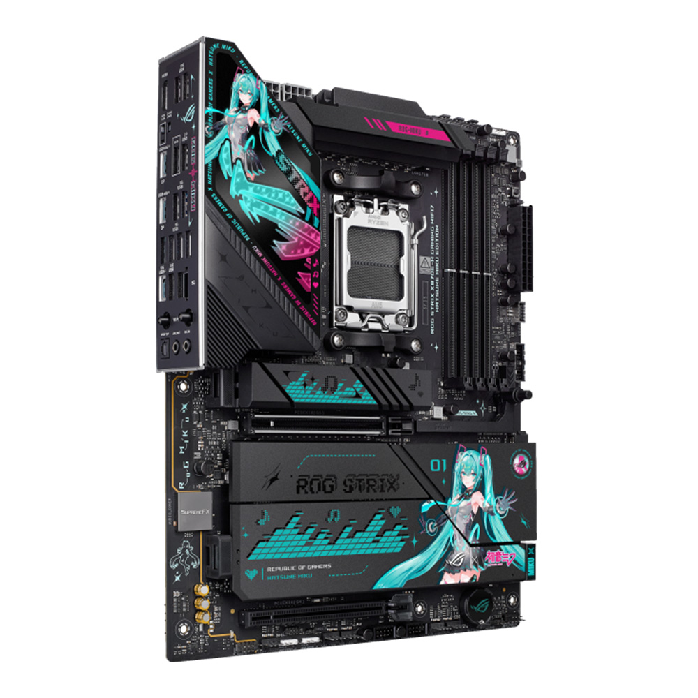 ASUS ROG X MIKU STRIX X870E-H GAMING WIFI7 ATX主機板(HATSUNE MIKU EDITION)