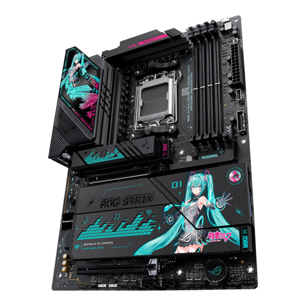 ASUS ROG X MIKU STRIX X870E-H GAMING WIFI7 ATX主機板(HATSUNE MIKU EDITION)