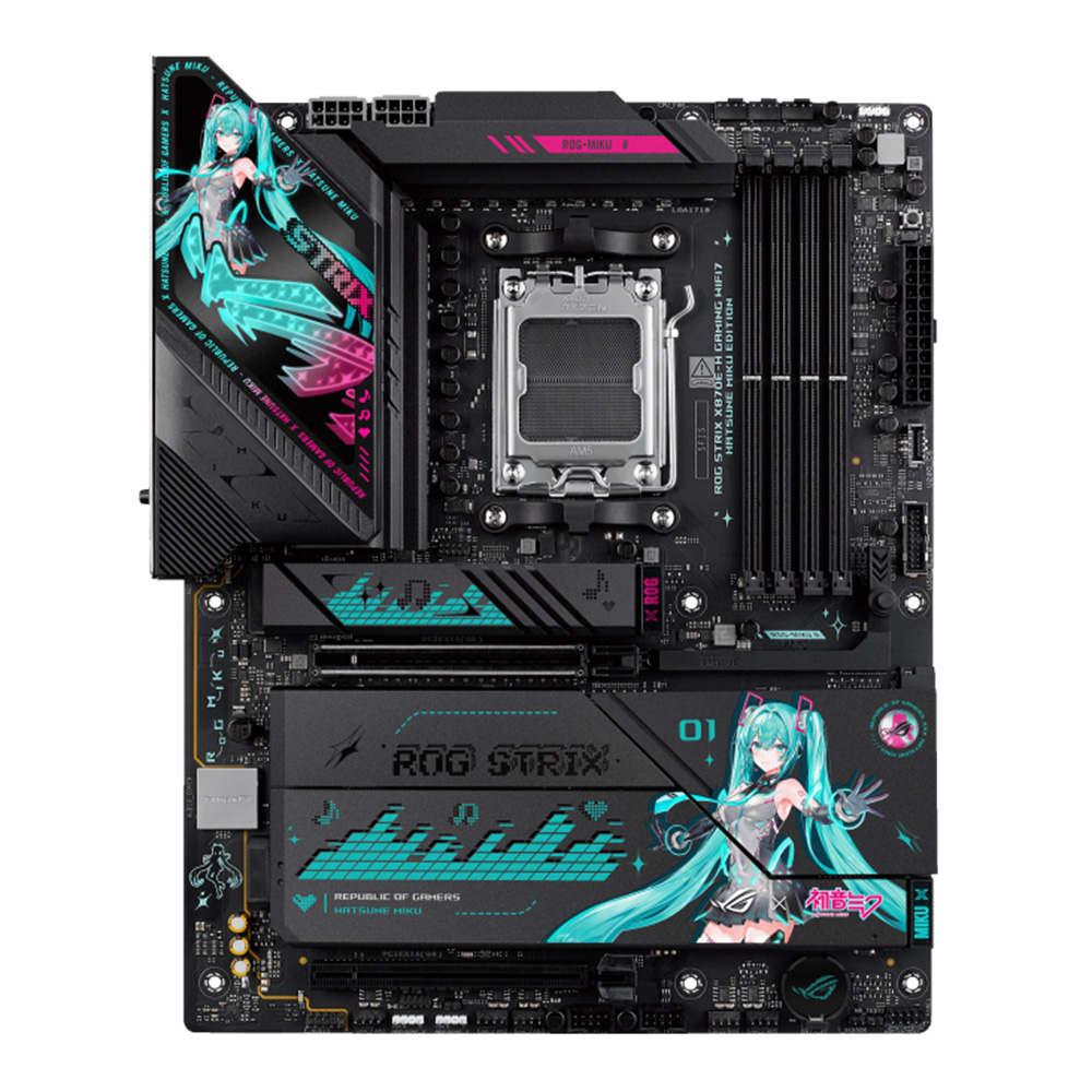ASUS ROG X MIKU STRIX X870E-H GAMING WIFI7 ATX主機板(HATSUNE MIKU EDITION)