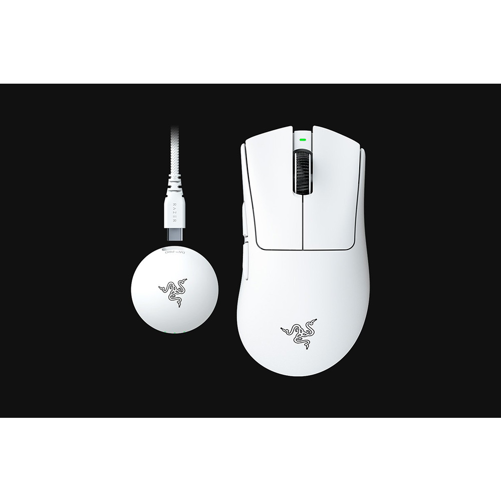 Razer DeathAdder V4 Pro 無線遊戲滑鼠(白色)