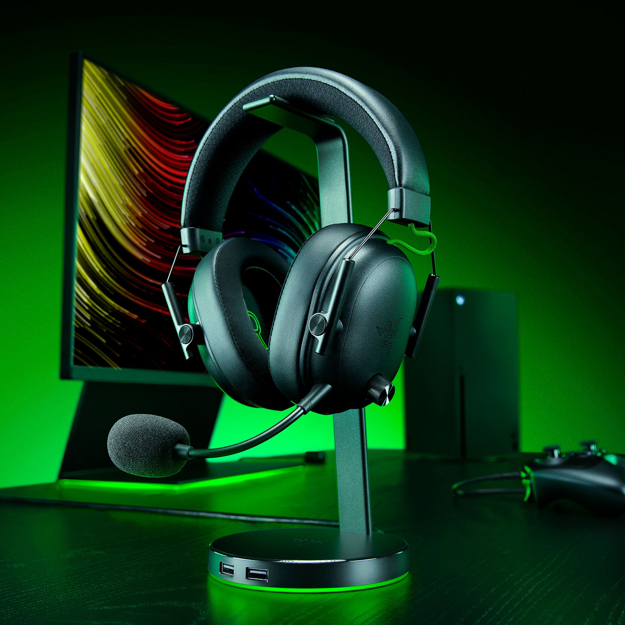 Razer BlackShark V3 頭戴式無線遊戲耳機(Xbox/PC-Black-黑色)