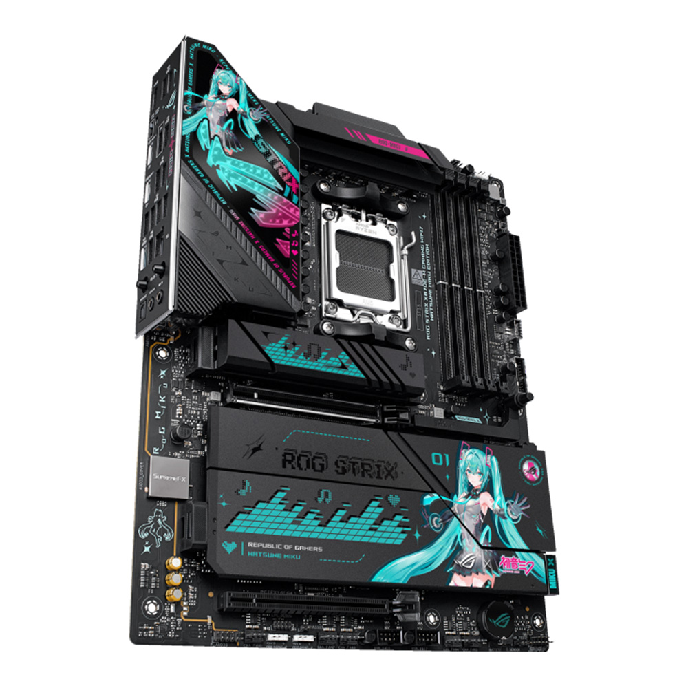 ASUS ROG X MIKU STRIX X870E-H GAMING WIFI7 ATX主機板(HATSUNE MIKU EDITION)