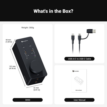 Fosi Audio SK02 DAC Amp 便攜桌面解碼耳擴