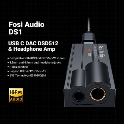 Fosi Audio DS1 USB DAC 便攜解碼耳擴