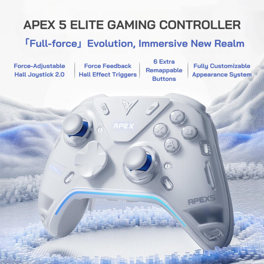 FLYDIGI Apex 5 三模無線遊戲控制器(白色)