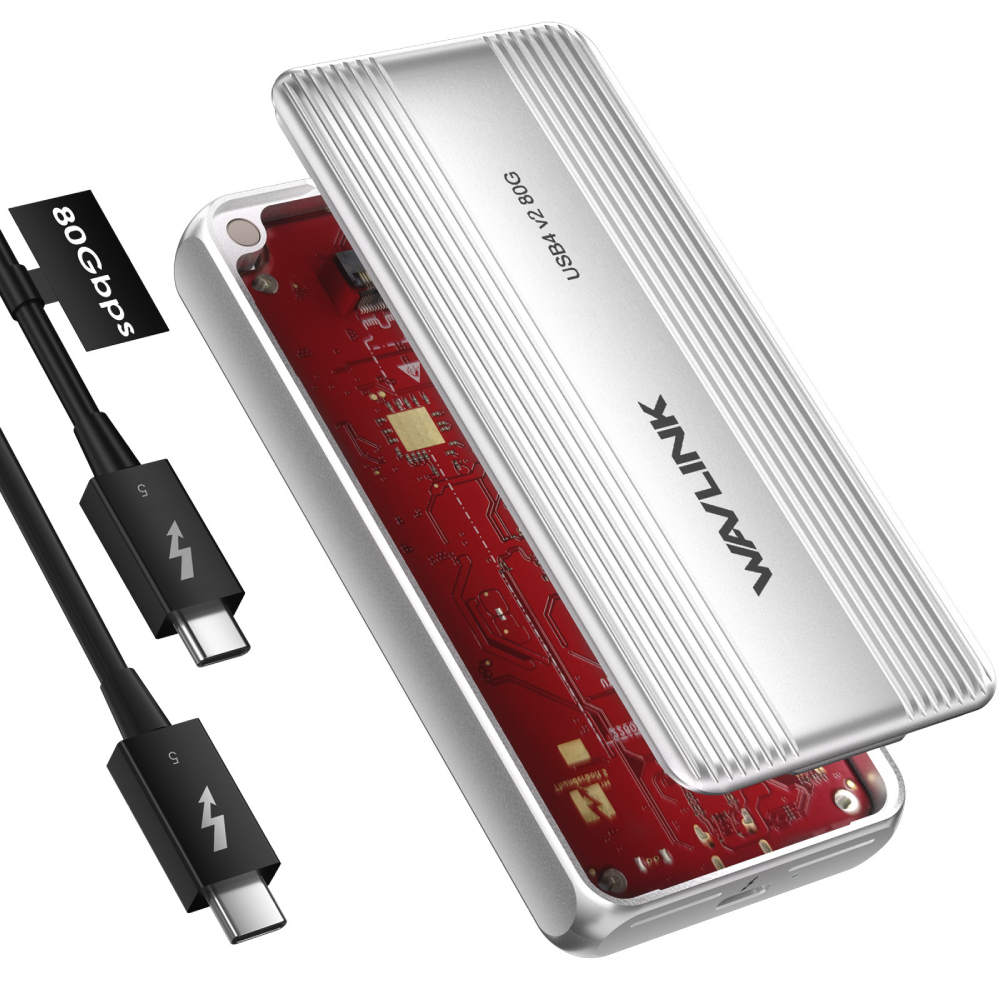 Wavlink UTE51 Thunderbolt 5 80Gbps PCIe NVMe Enclosure SSD外接盒