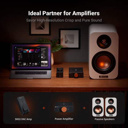 Fosi Audio SK02 DAC Amp 便攜桌面解碼耳擴