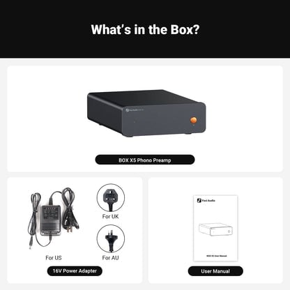 Fosi Audio Box X5 Preamp 唱機前置放大器