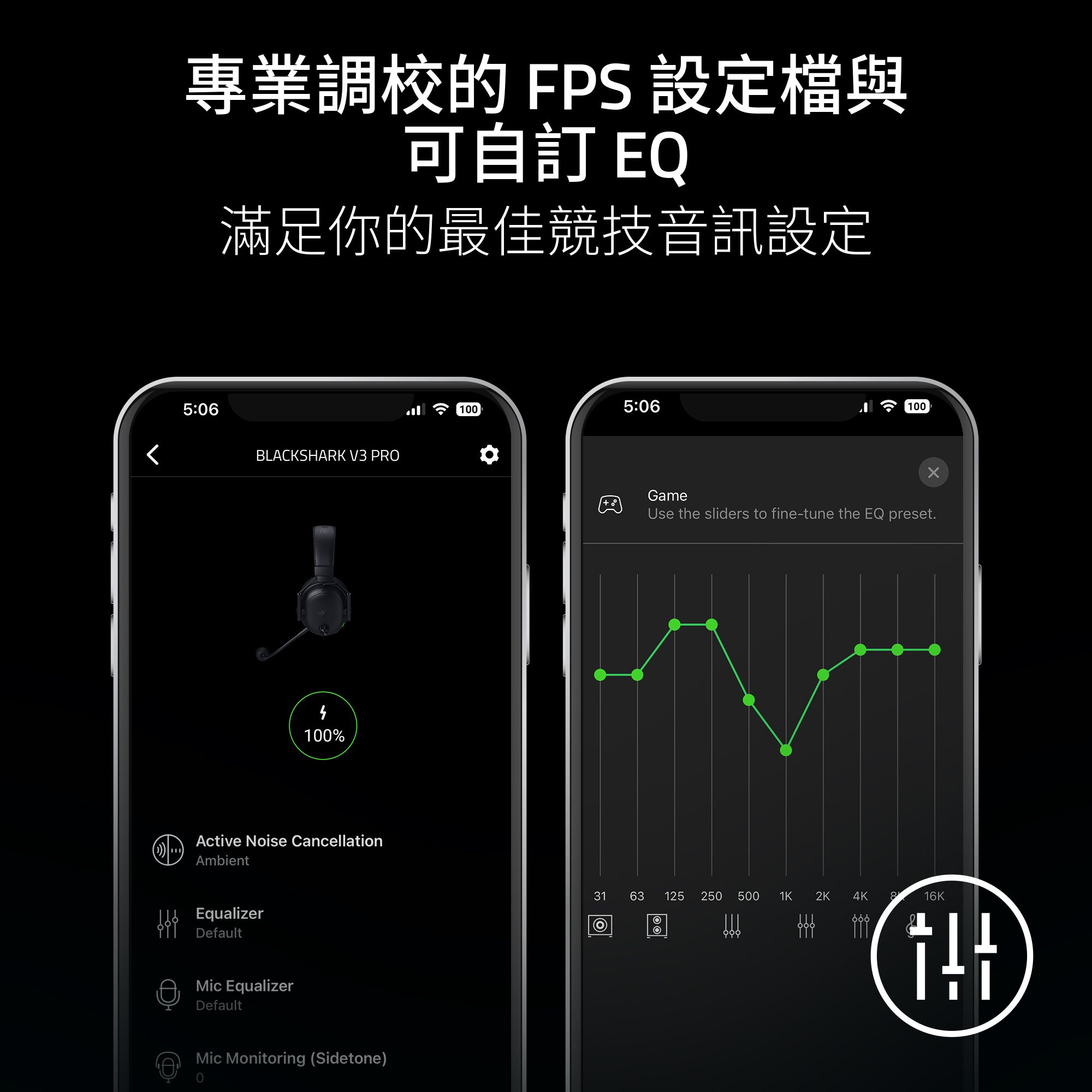 Razer BlackShark V3 Pro ANC頭戴式無線遊戲耳機(Xbox/PC-Black-黑色)
