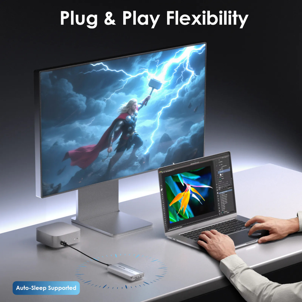 Wavlink UTE51 Thunderbolt 5 80Gbps PCIe NVMe Enclosure SSD外接盒