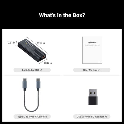 Fosi Audio DS1 USB DAC 便攜解碼耳擴