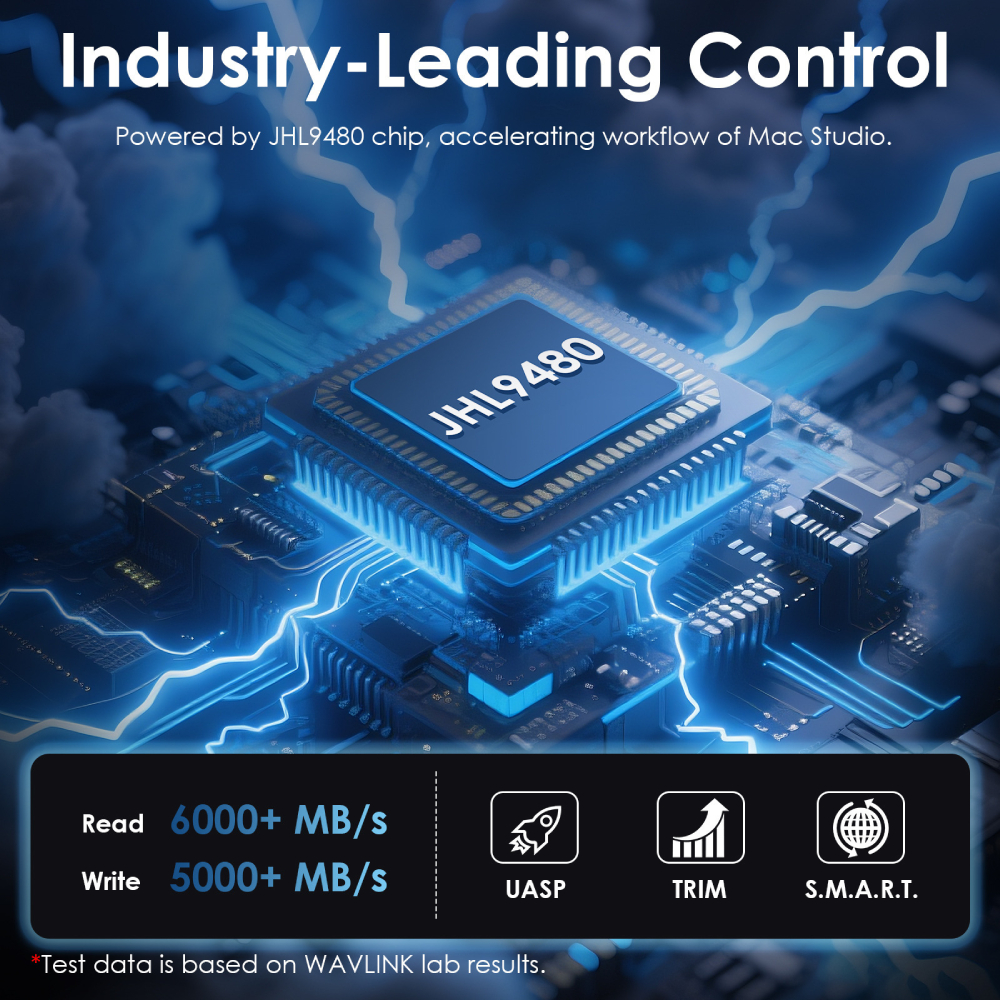 Wavlink UTE51 Thunderbolt 5 80Gbps PCIe NVMe Enclosure SSD外接盒
