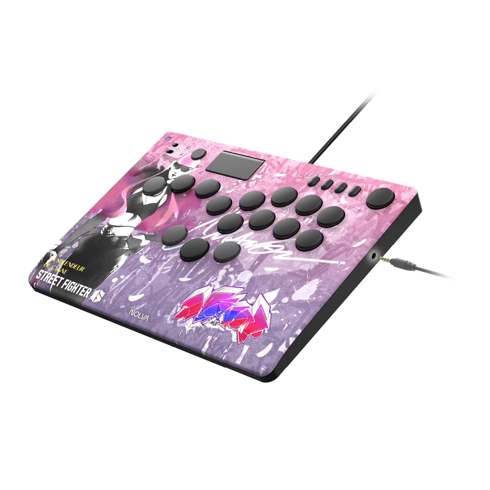 Hori NOLVA 快打旋風6 機械式全按鍵街機控制器(適用於PS5/PC)(瑪儂)