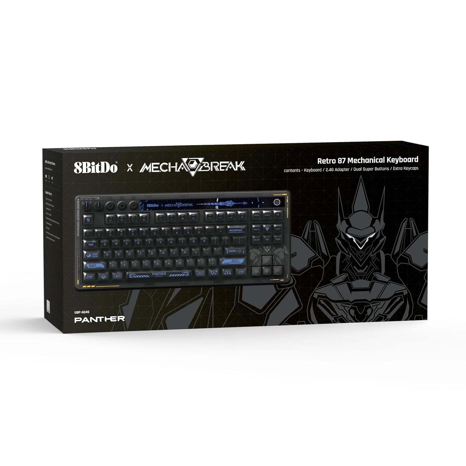 8BitDo 八位堂 X 解限機 Mecha BREAK Retro 87 機械式鍵盤(黑豹版)(黑豹版)