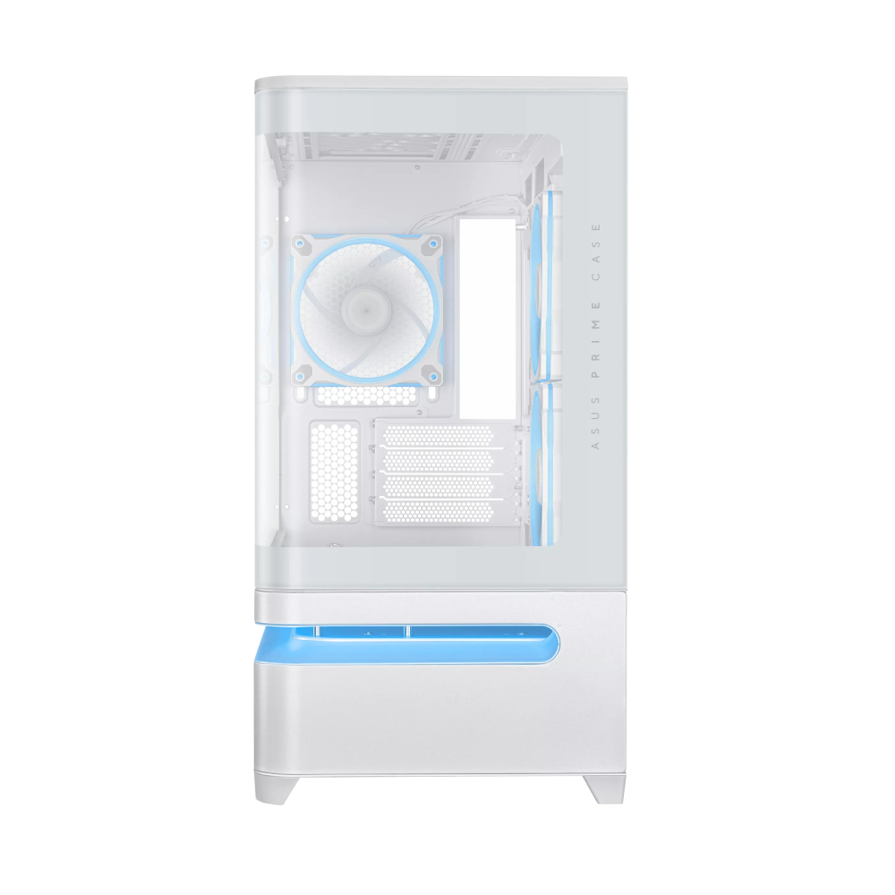 ASUS Prime AP202 TG ARGB MATX 機箱(白色-附機箱風扇)