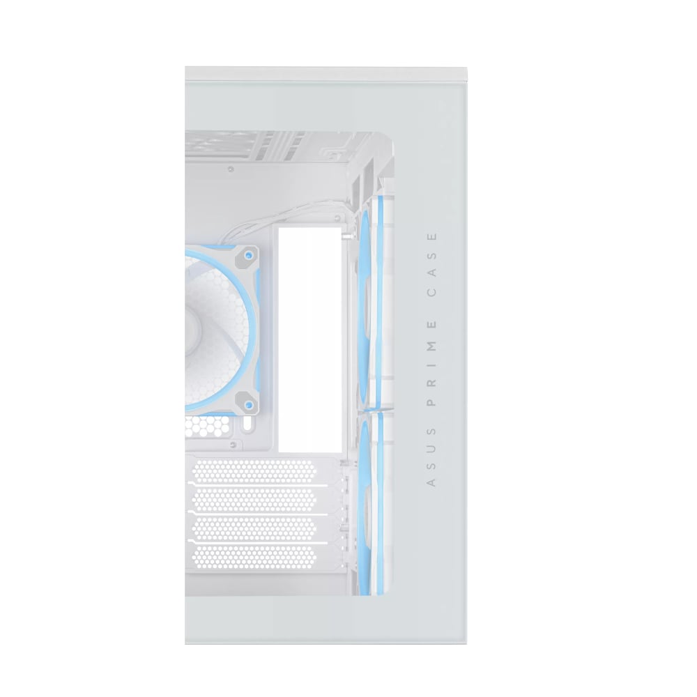 ASUS Prime AP202 TG ARGB MATX 機箱(白色-附機箱風扇)
