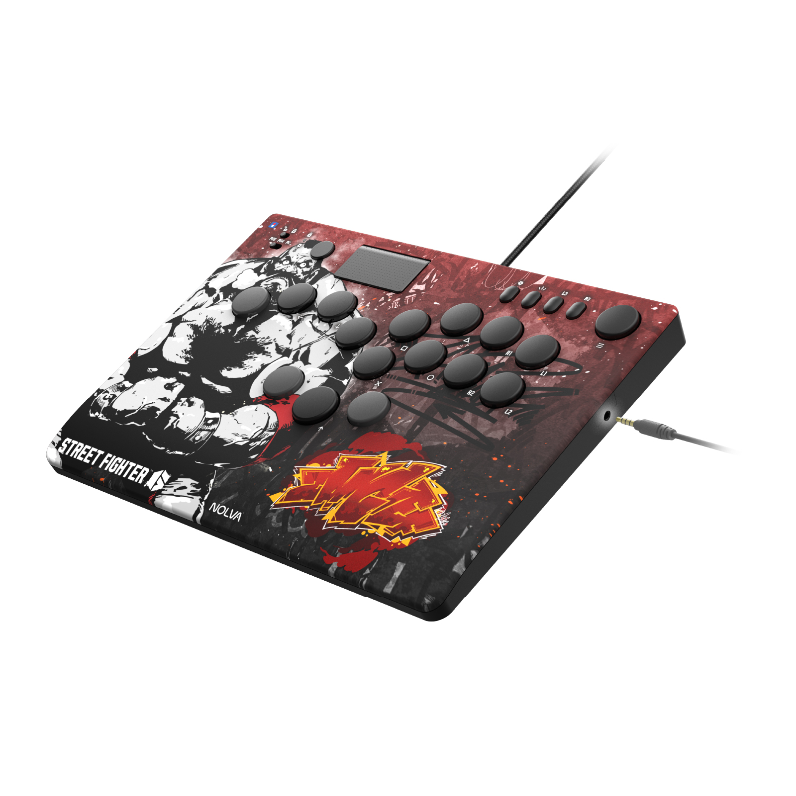 Hori NOLVA 快打旋風6 機械式全按鍵街機控制器(適用於PS5/PC)(桑吉爾夫)