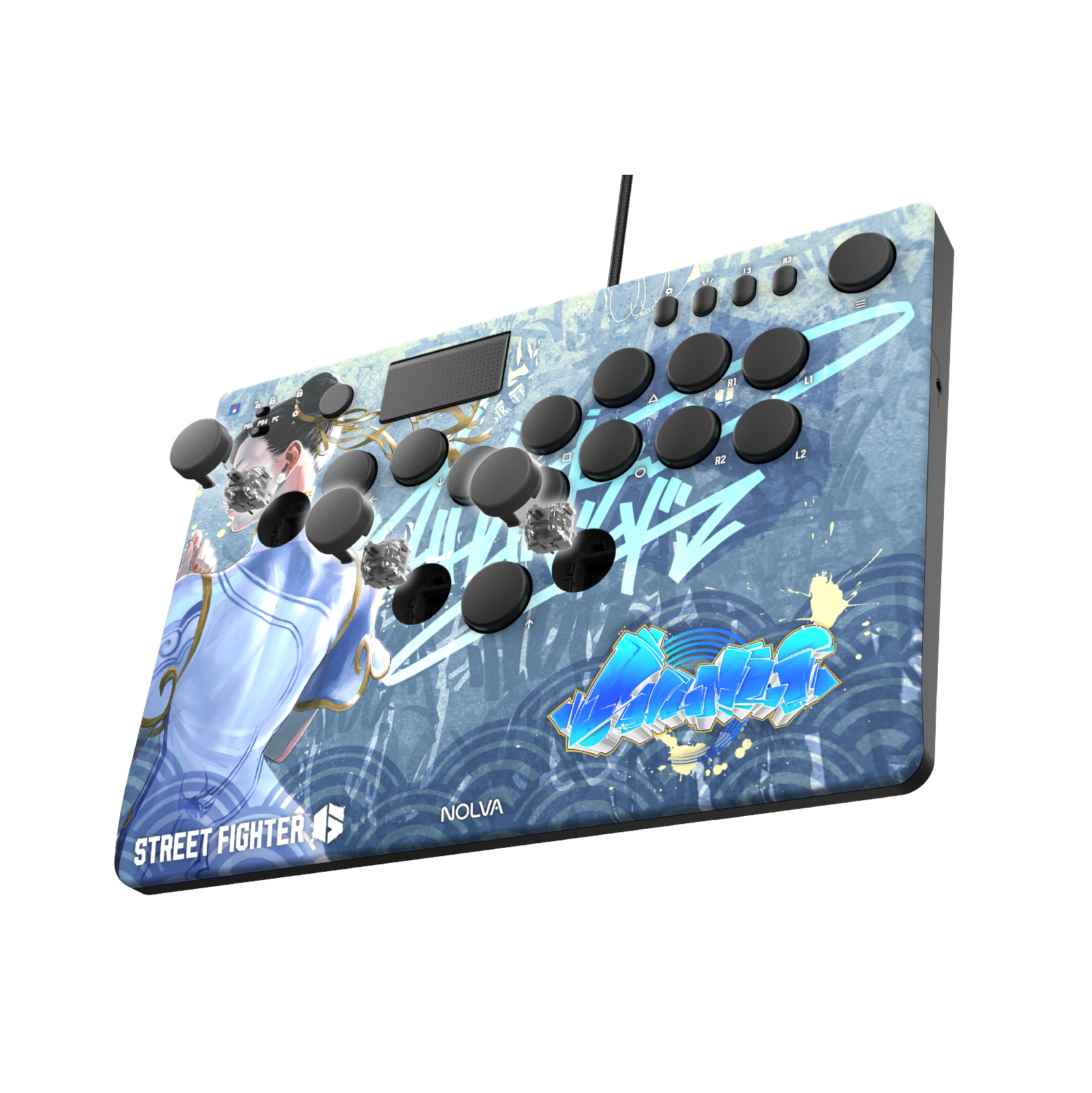Hori NOLVA 快打旋風6 機械式全按鍵街機控制器(適用於PS5/PC)(春麗)