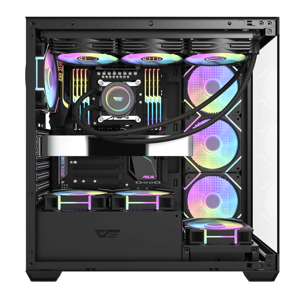 darkFlash DS900 GLASS ATX機箱(黑色)