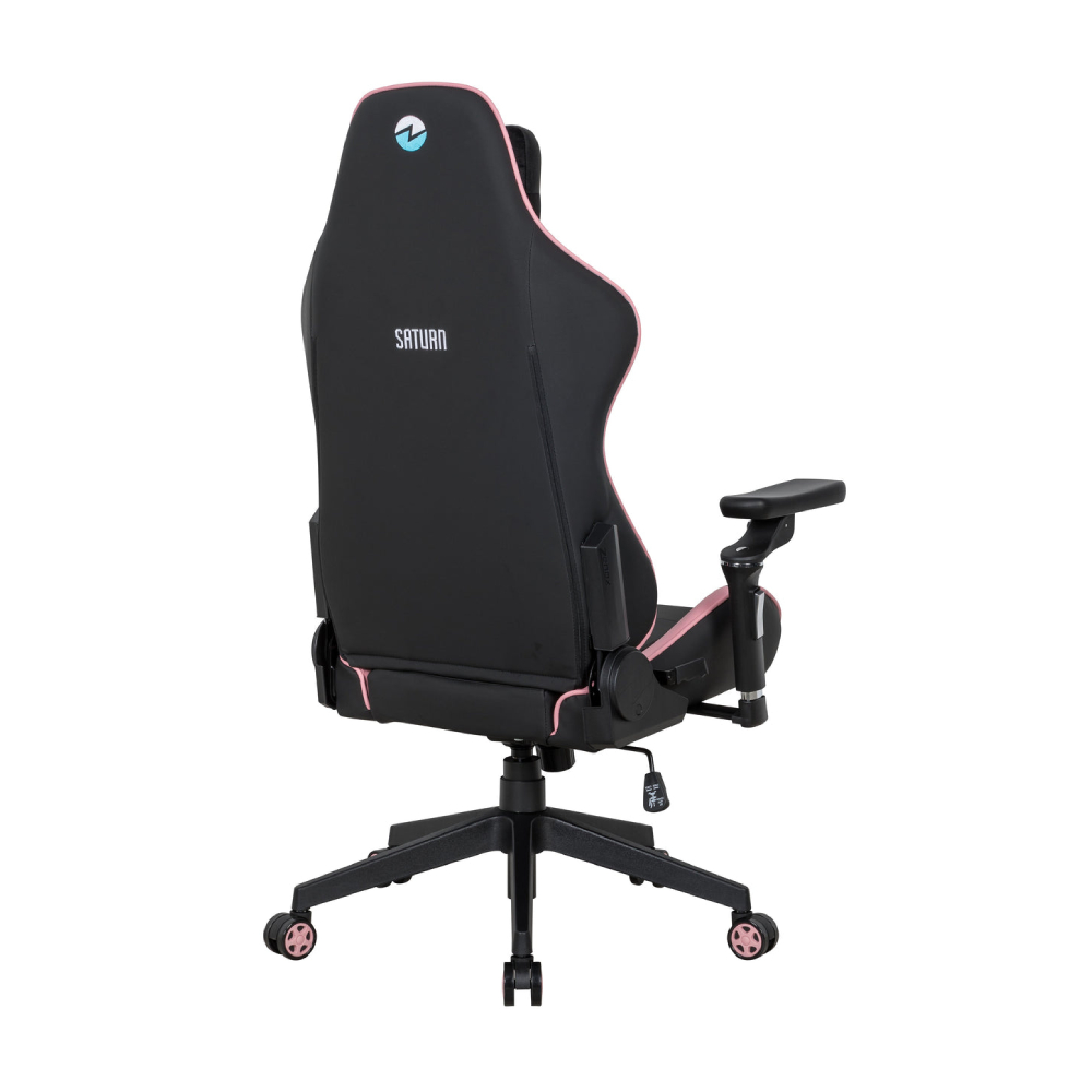 C255C Zenox Saturn MK-2 人體工學高背電競椅(5D 扶手)(Leather/Pink)