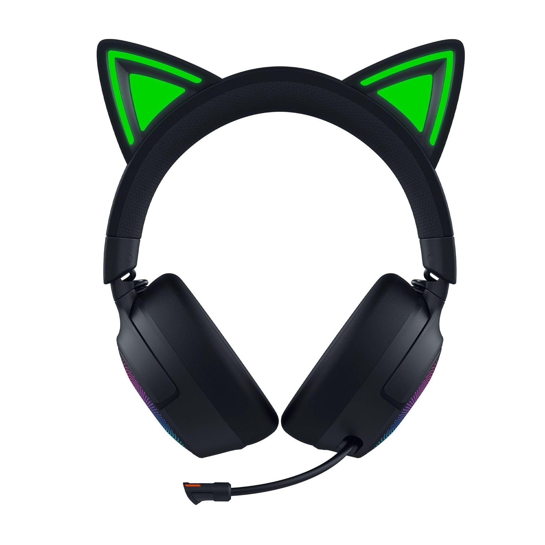 Razer Kraken Kitty V3 Pro 貓耳造型 RGB 三模無線遊戲耳機(黑色-Black-黑色)