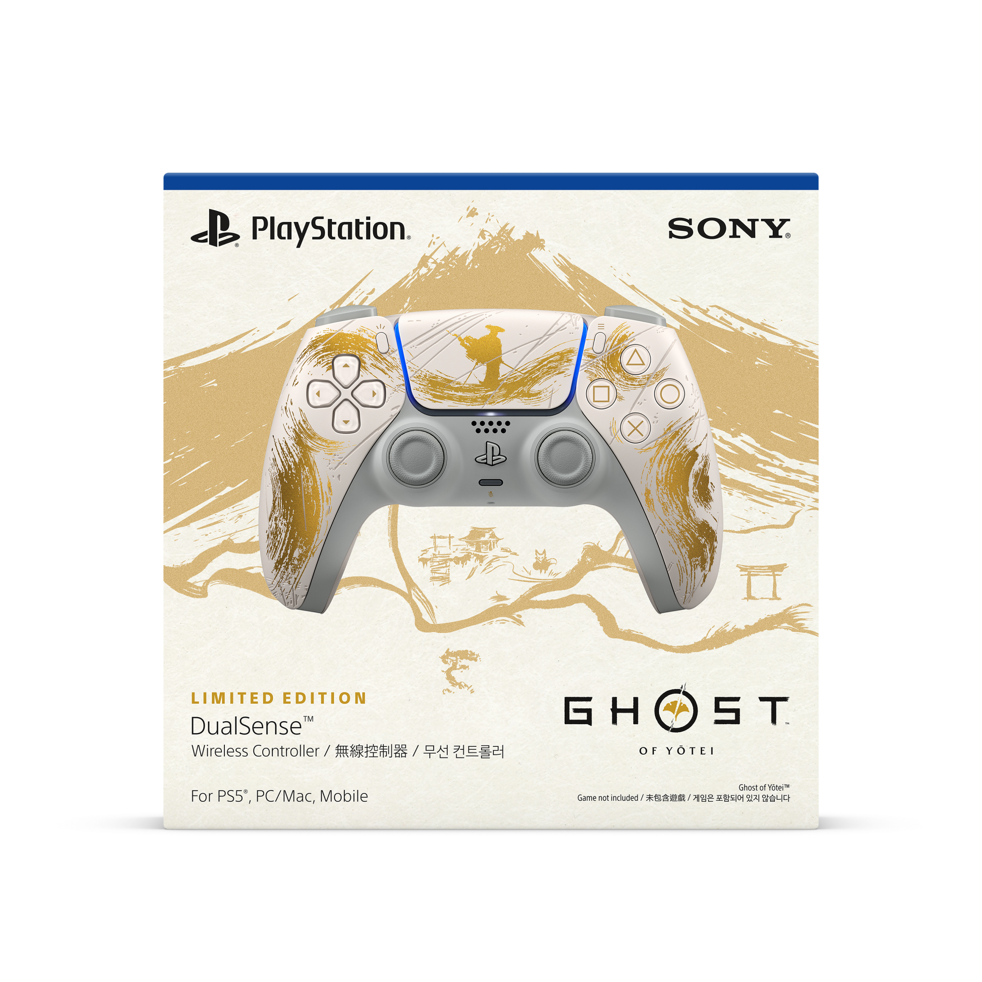 PlayStation 5 DualSense【香港行貨】《羊蹄山戰鬼》黃金限量版無線控制器