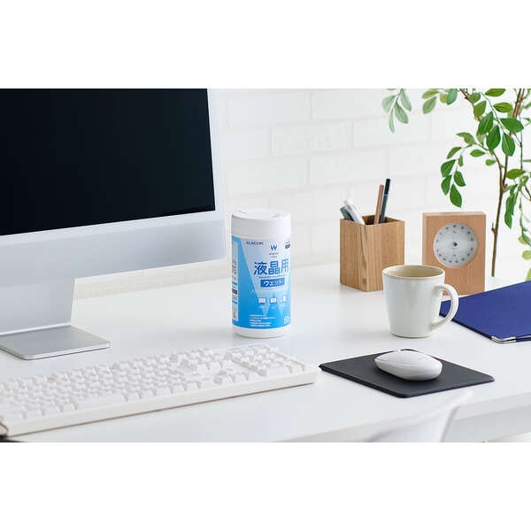 ELECOM WC-DP80B 日本製 無酒精液晶螢幕擦拭紙 (新款-80張)(手機/電腦/平板螢幕適用)