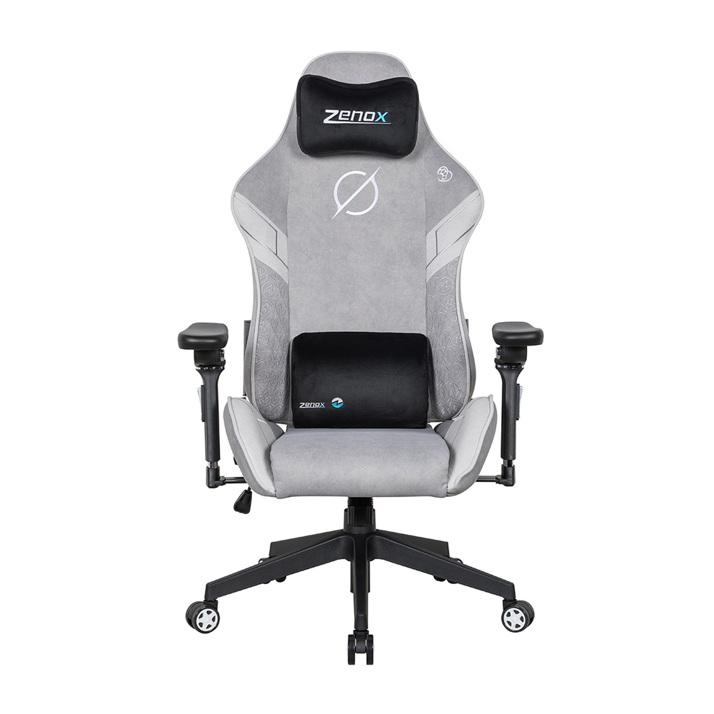 C255I Zenox Saturn MK-2 人體工學電競椅(5D 扶手)(Davis Fabrics-Arctic Hare Grey)