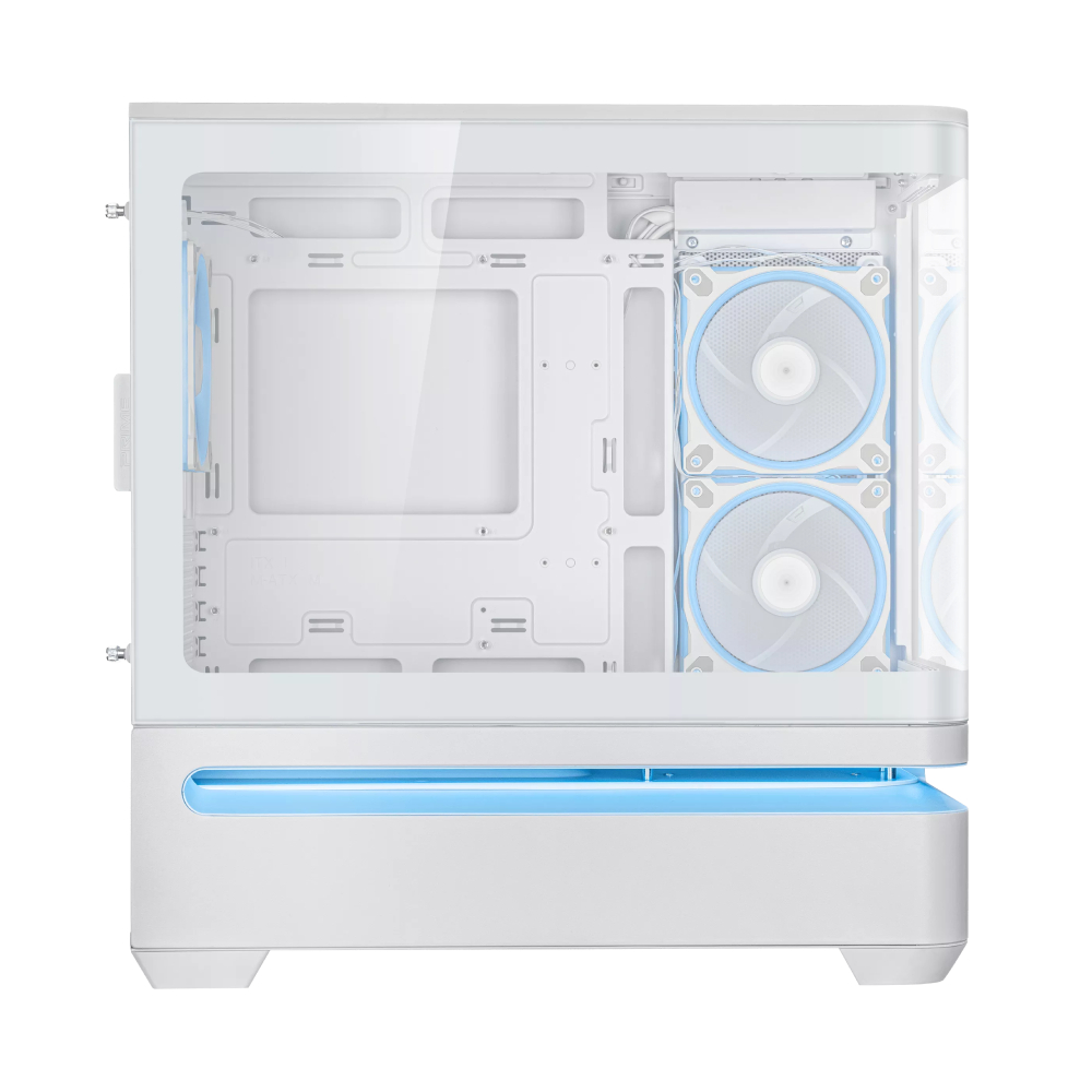ASUS Prime AP202 TG ARGB MATX 機箱(白色-附機箱風扇)