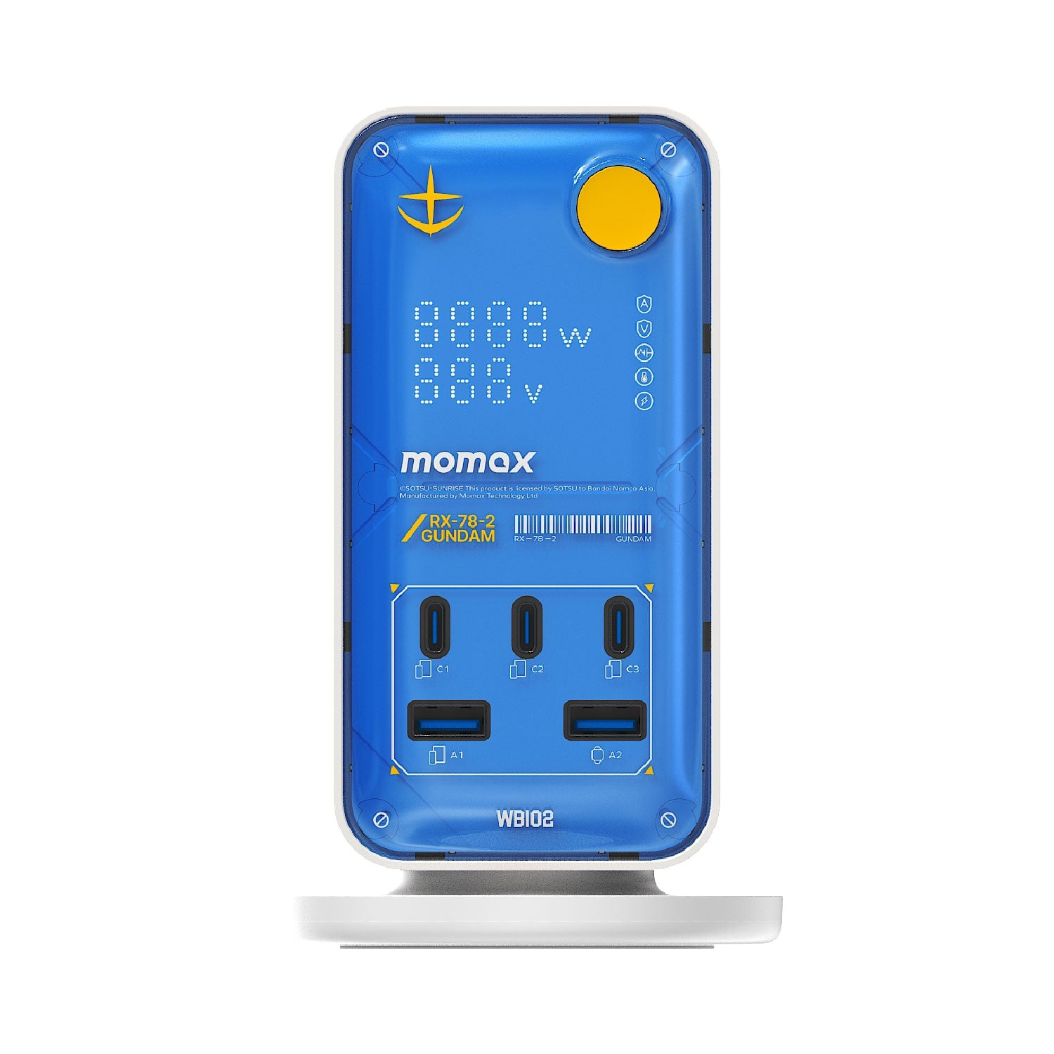MOMAX 1-Charge Work Flow PD35W 2A3C 6位拖板(US21)(高達-白)