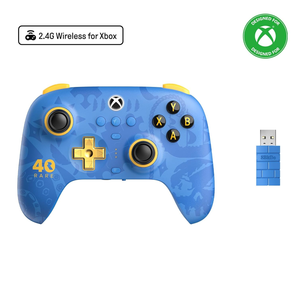 8BitDo 八位堂 獵户座 XPro+ Rare 40周年紀念版 XBOX授權無線控制器(for PC/XBOX/IOS/Android)