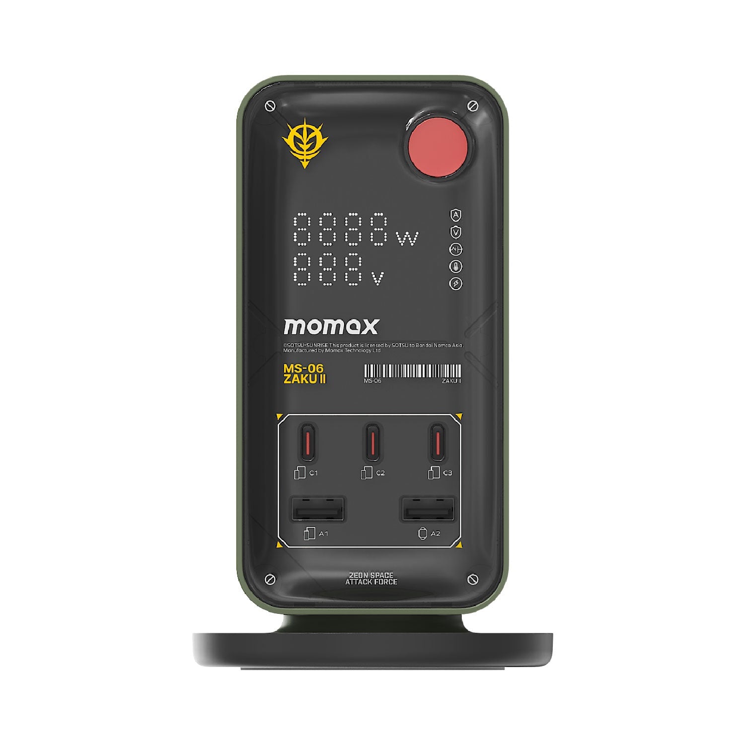 MOMAX 1-Charge Work Flow PD35W 2A3C 6位拖板(US21)(渣古-綠)