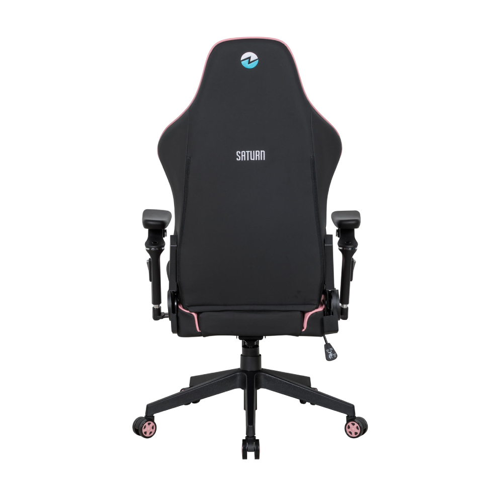 C255C Zenox Saturn MK-2 人體工學高背電競椅(5D 扶手)(Leather/Pink)