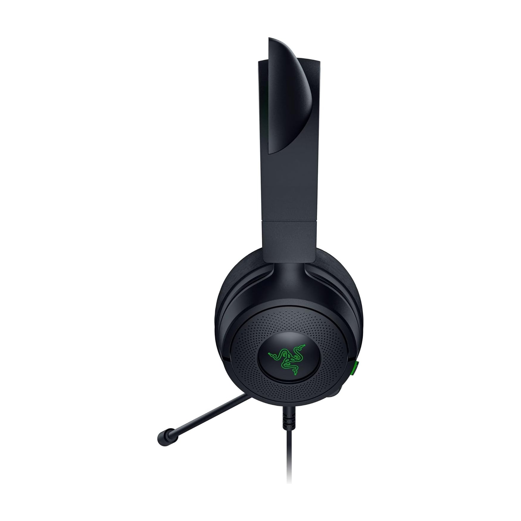 Razer Kraken Kitty V3 X 貓耳造型 有線遊戲耳機(Black-黑色)