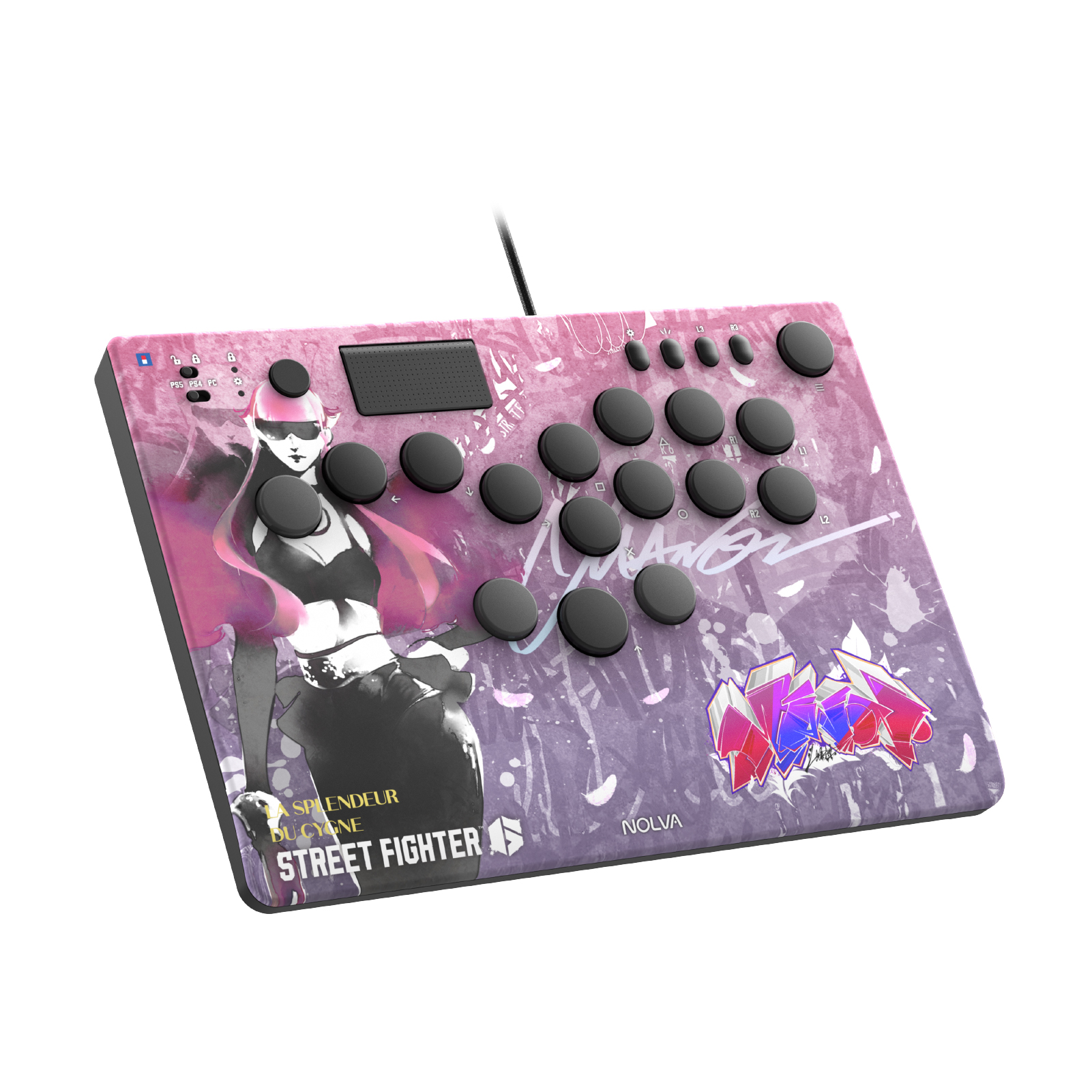 Hori NOLVA 快打旋風6 機械式全按鍵街機控制器(適用於PS5/PC)(瑪儂)