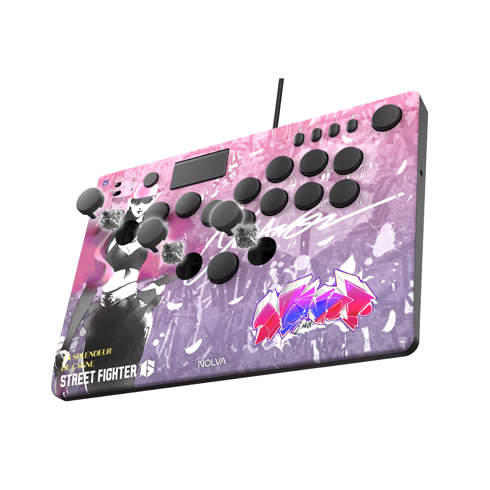 Hori NOLVA 快打旋風6 機械式全按鍵街機控制器(適用於PS5/PC)(瑪儂)