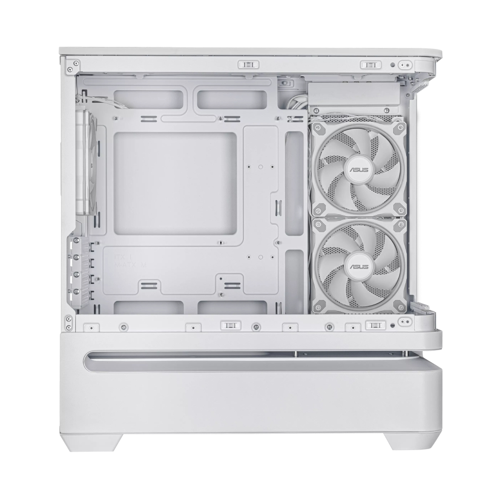 ASUS Prime AP202 TG ARGB MATX 機箱(白色-附機箱風扇)