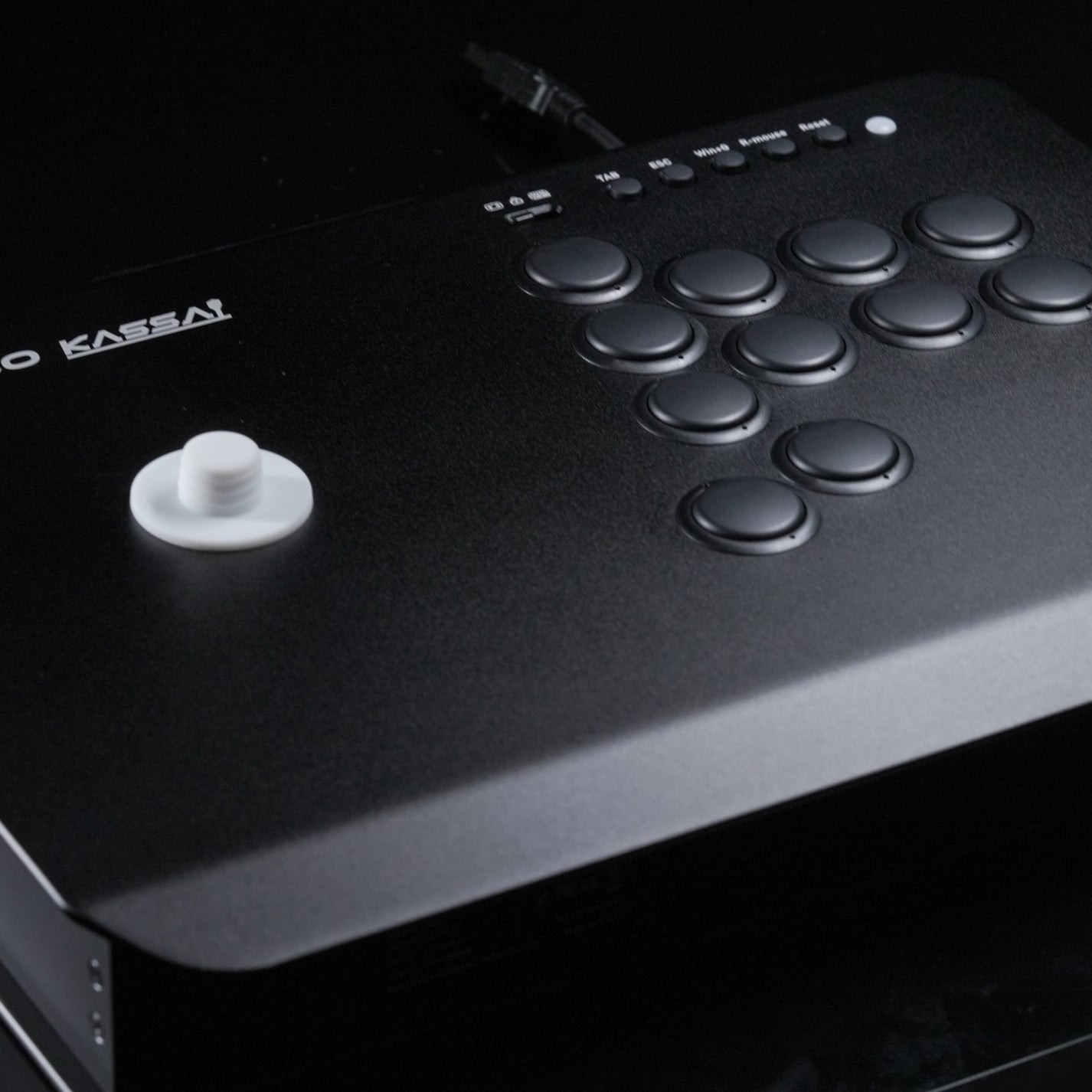 Varmilo 喝彩 KASSAI Pro 格鬥搖桿 支援 PC / PS4 / PS5 / NS(陽極黑)