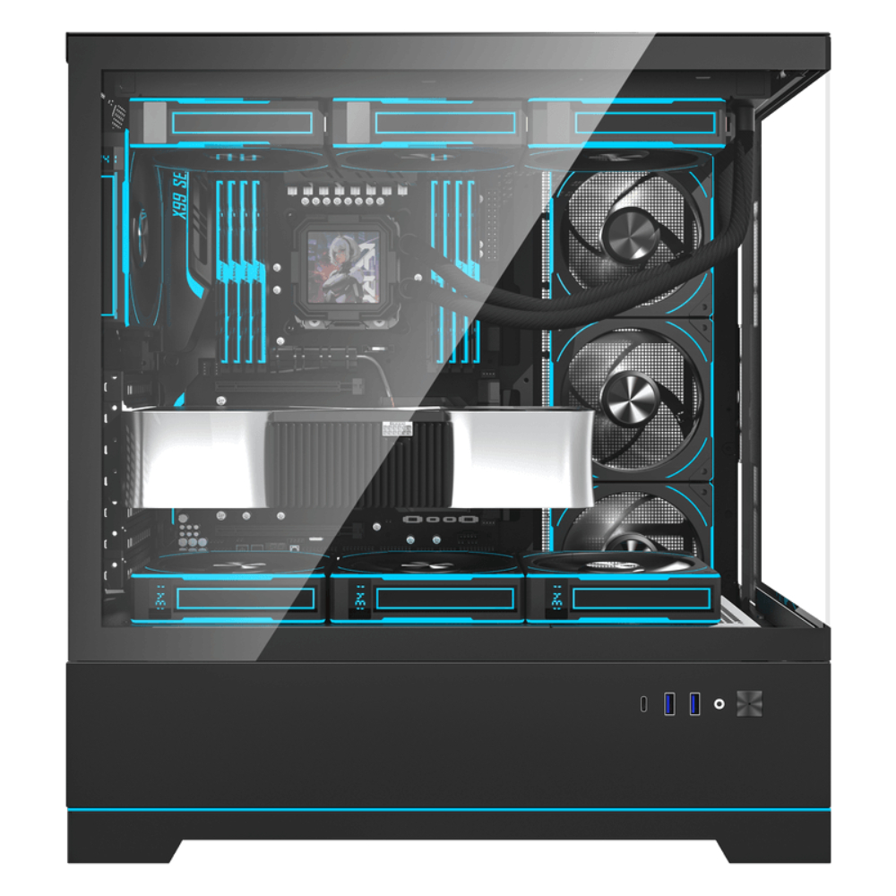 darkFlash DY451 Pro ATX機箱(黑色)