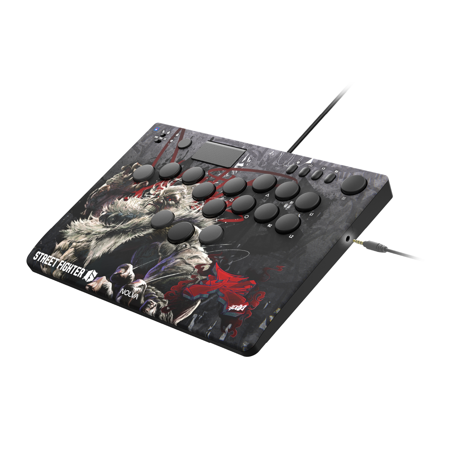 Hori NOLVA 快打旋風6 機械式全按鍵街機控制器(適用於PS5/PC)(豪鬼)