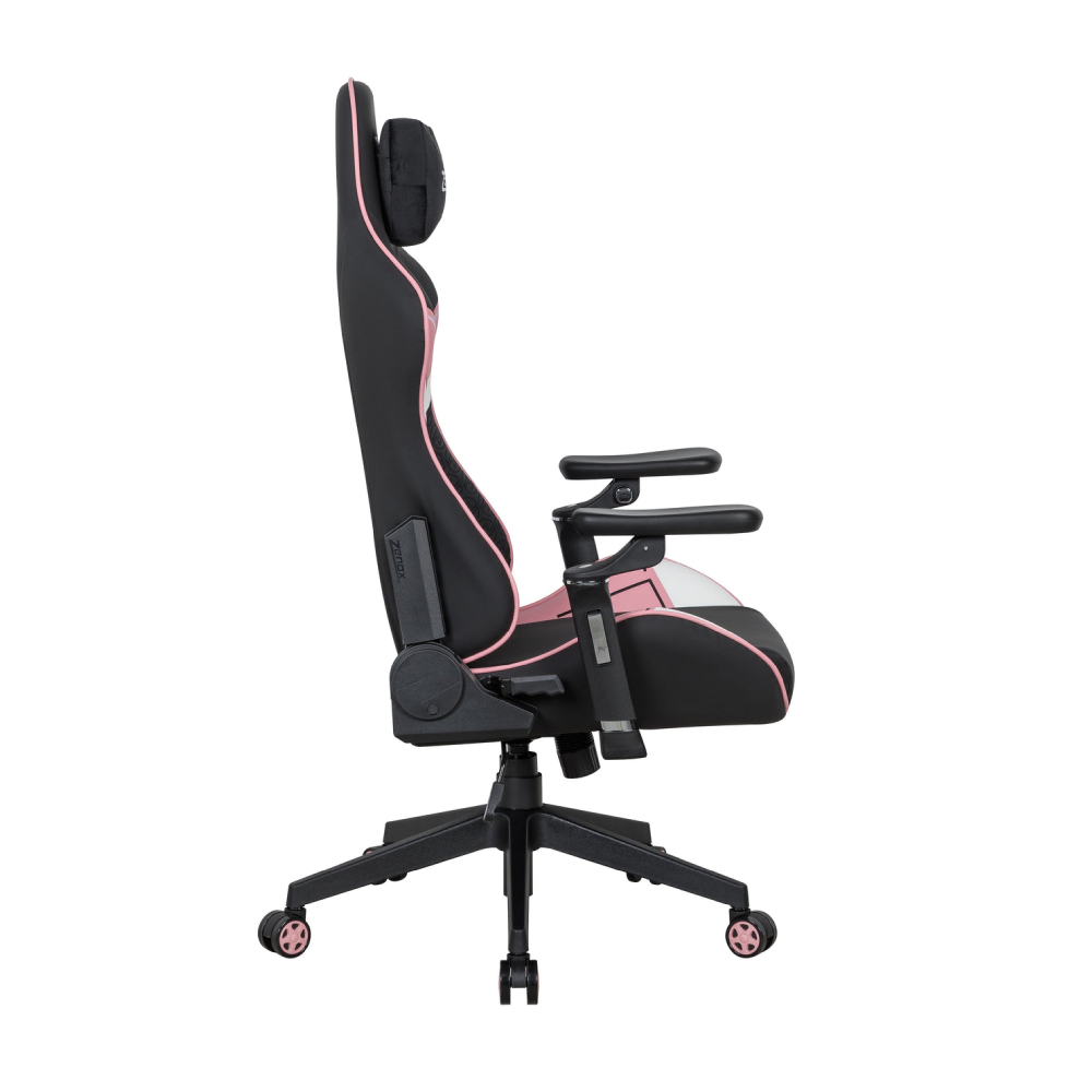C255C Zenox Saturn MK-2 人體工學高背電競椅(5D 扶手)(Leather/Pink)
